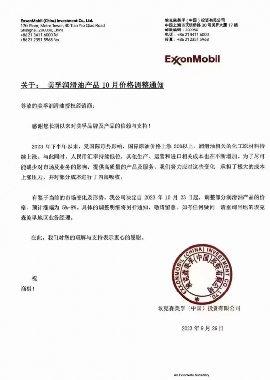 德国机油代理|沉寂半年的机油市场,又迎来一波涨价潮!